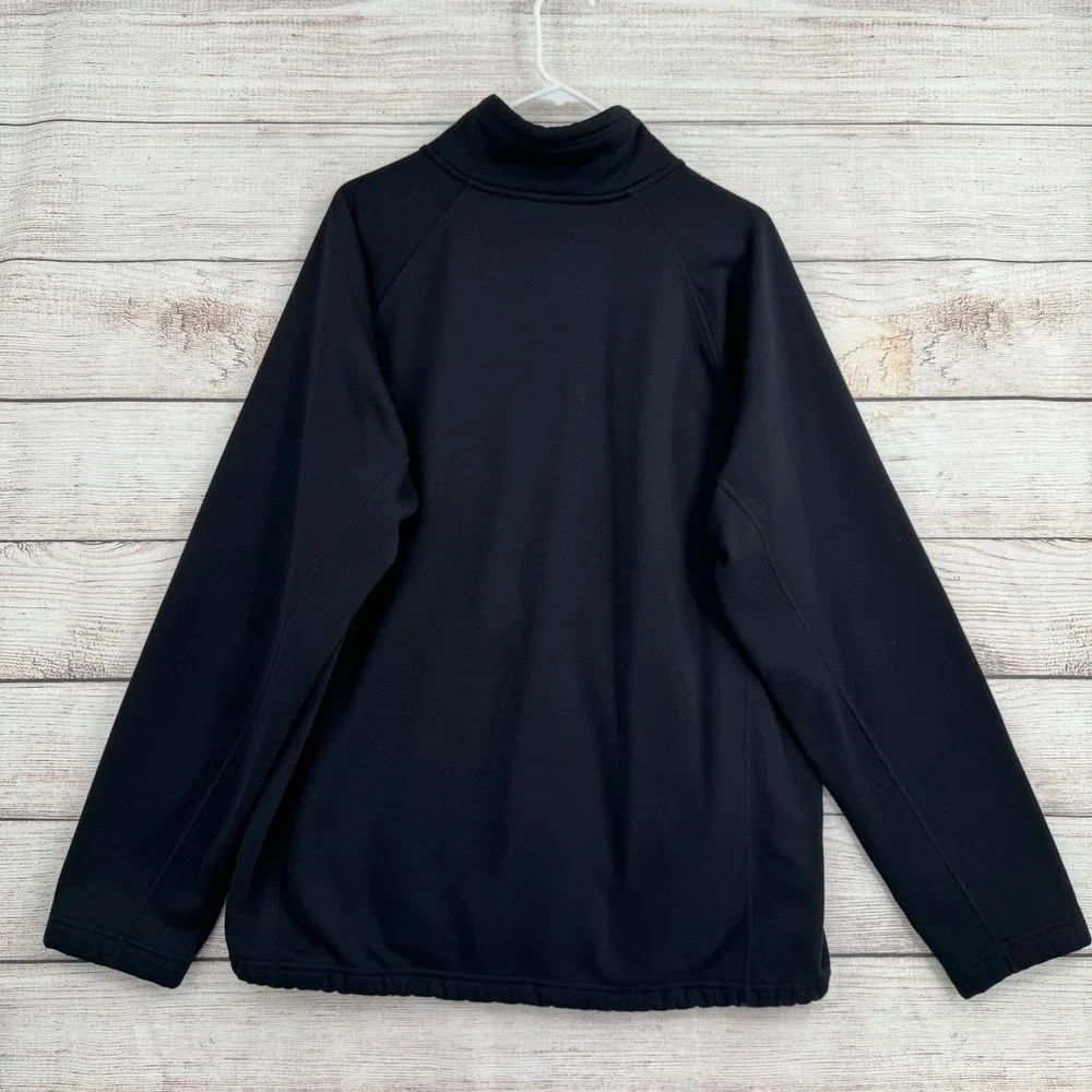 The North Face Jacket Mens XL Black Softshell Fleece Lined Full Zip NF0A35DV